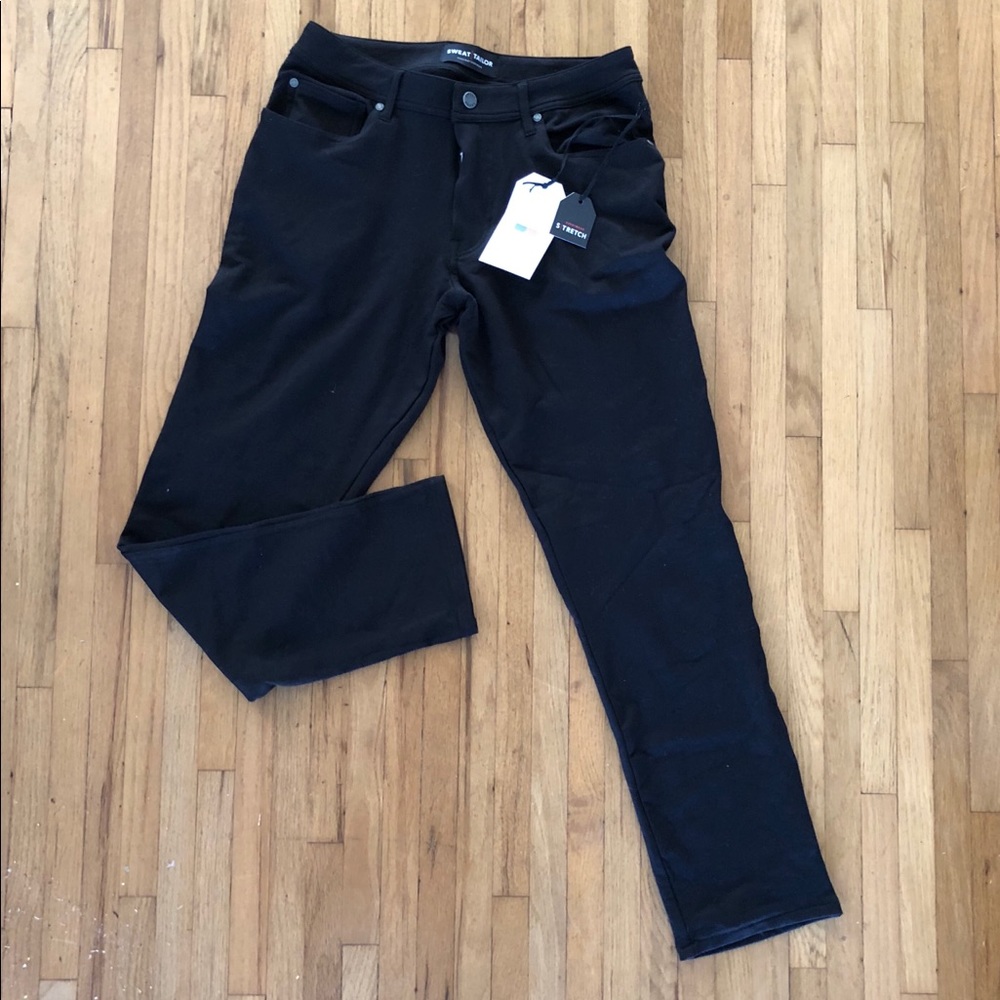 Stretch chino knit pants (sweat pants material)